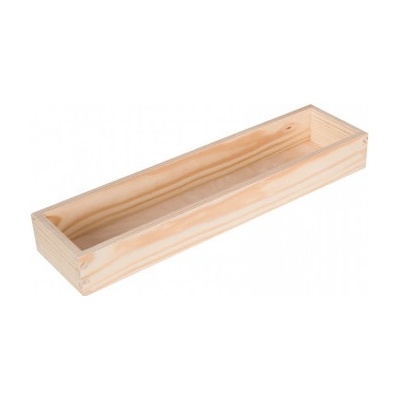 ČistéDřevo Dřevěný box 43 x 11 cm