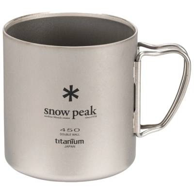 Чаша Snow peak Ti-Double 450 Mug Cup - Titanium - размер 450 ml (532-3255-0111)