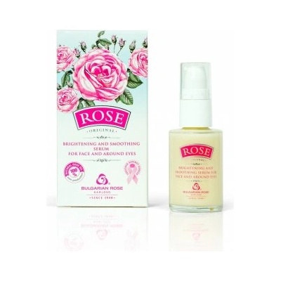 Bulgarian Rose Karlovo Rose original ОЗАРЯВАЩ И ИЗГЛАЖДАЩ СЕРУМ ЗА ЛИЦЕ И ОКОЛО ОЧИ 30 МЛ