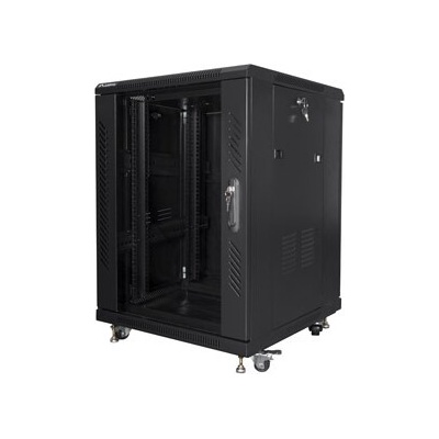 Lanberg Комуникационен шкаф Lanberg rack cabinet 19" free-standing 15U/600x600 (flat pack) black (FF01-6615-12B)