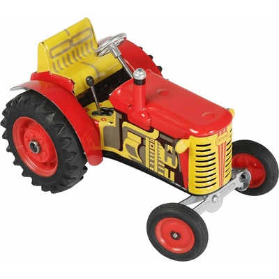 Kovap Traktor Zetor na klíček červený