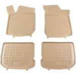 CarMart Гумени стелки за Golf 4 / Bora / Beetle / Jetta / Skoda Octavia 1 (1997-2010) / Seat Leon / Seat Toledo (1999-2005) - тип леген бежови