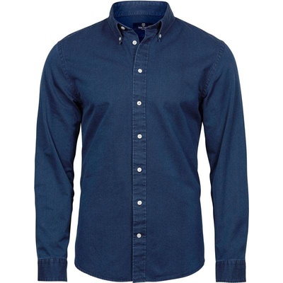 Tee Jays Denim keprová košeľa s dl. rukávom modrá indigo 4002 blue