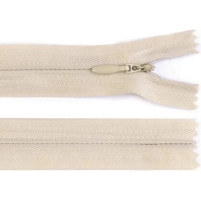 Zip nedělitelný skrytý No 3 délka 20 cm barva 307 krémová