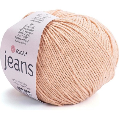 Pletací příze Gina / Jeans 50 g Varianta: 13 (07) krémová, Balení: 1 ks 43308/85098/198135