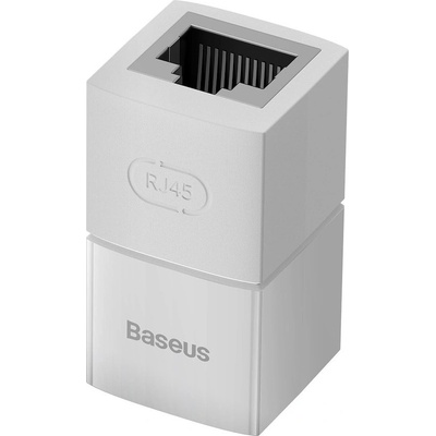 Baseus Airjoy Series Network Cable Connector Set 1000 Mbps - комплект Ethernet удължителен адаптер за свъзване на два RJ45 кабела (бял) (10 броя)