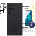 Wozinsky Закалено стъкло за камера 9H за Samsung Galaxy S23 Ultra - Черен KP26314