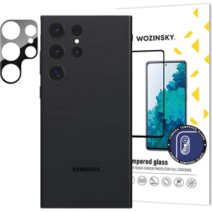 Wozinsky Закалено стъкло за камера 9H за Samsung Galaxy S23 Ultra - Черен KP26314