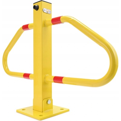 VERDA Sklopná zamykací parkovací zábrana typ T na klíč 48 cm SN1824 žlutá