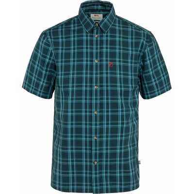 Fjällräven Мъжка риза с копчета Fjällräven Övik Lite Shirt S/S Shirt - Dark Navy / Dawn Blue - размер XL (033-1655-0415)