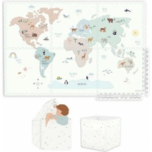 Play&Go Tiloo EEVAA Podložka na hranie Worldmap