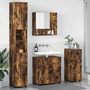 vidaXL Комплект мебели за баня 4 бр. Димян дъб 61 x 35 x 64 см (3392978)