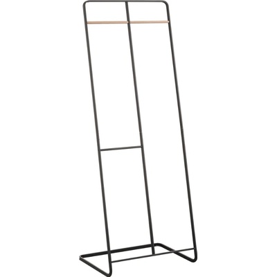 Yamazaki Černý kovový stojací věšák Tower 163 cm