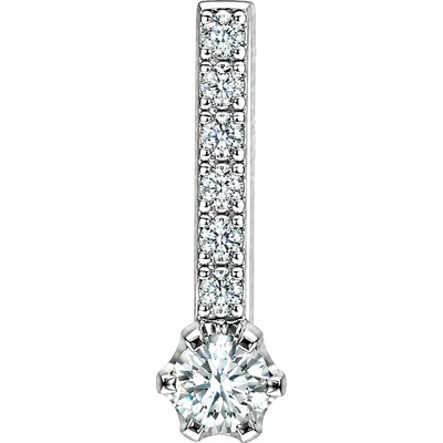 Zlaton Přívěsek bílé zlato se zirkony s diamanty 0.210ct N15012602106