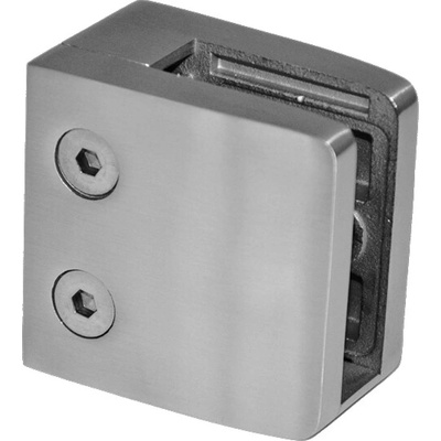 Svorka na jokel 40 x 40 mm, sklo 8 - 12,76 mm, AISI 304