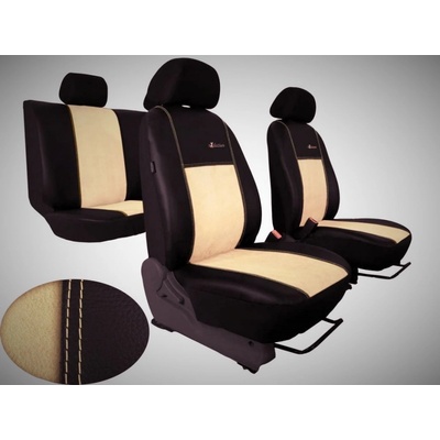 Autopotah Automega HYUNDAI i20 II, 2014-2020, EXCLUSIVE kůže a alcantara béžové – Sleviste.cz