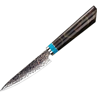 HARAHU Дамаски кухненски нож ZE-37408 - Utility / Кафяв / Син KP37408 (ZE-37408)