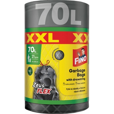 Fino Vrecia zaťahovacie Zeus FLEX 70l 35 µm 21 ks strieborné
