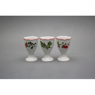 Bohemia Porcelán 1987 Kalíšek na vejce Rokoko Lesní plody – Zboží Dáma