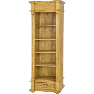 Nábytek z lesa - NZL-KN701 Knihovna masiv Rustikal - 67x195x48 cm