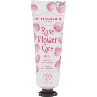 Dermacol Rose Flower Care защитен и подхранващ крем за ръце 30 ml за жени