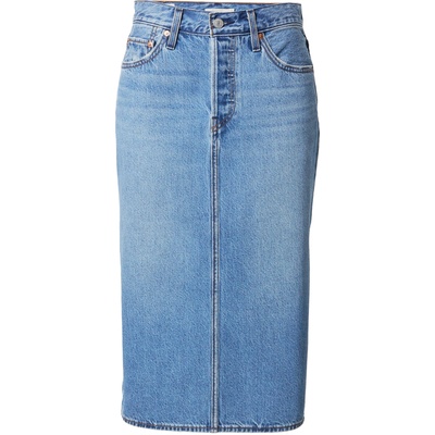 Levi's Пола 'Side Slit Skirt' синьо, размер 28