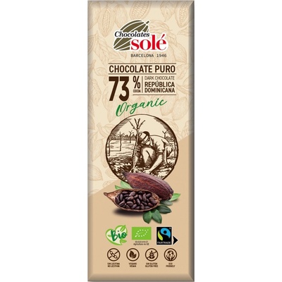 SOLÉ Bio hořká 73% 25 g