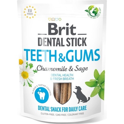 51 Brit Dog Dental Stick Teeth & Gums with Chamomile & Sage 7 pcs 2 g