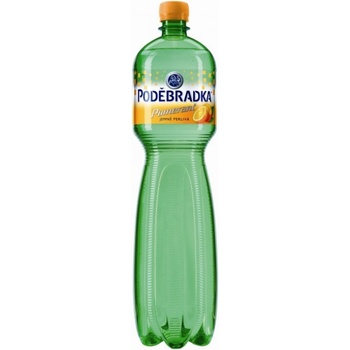 Poděbradka Jemně perlivá Pomeranč 1,5 l