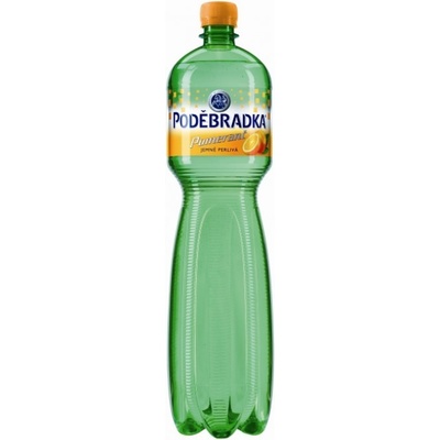 Poděbradka Jemně perlivá Pomeranč 1,5 l