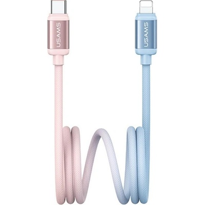 USAMS IPAD / IPAD 2 / IPAD 3-то поколение USAMS BICOLOR кабел за данни Type-C - Lightning, 120 см, СИНЬО/ЧЕРВЕНО SJ757USB03 (SJ757USB03)
