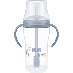 Nuk Бебешко шише NUK Perfect Match - Със силиконова сламка, TC, РР, 260 ml, Пингвин (10216318) - ozone