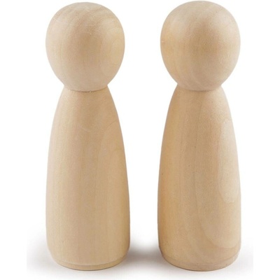 Dřevěná figurka k dotvoření 39x120 mm přírodní sv. 10 ks