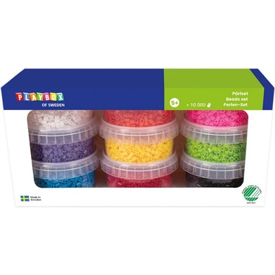 Playbox Set zažehovacích korálků - 10000 ks, 9 barev