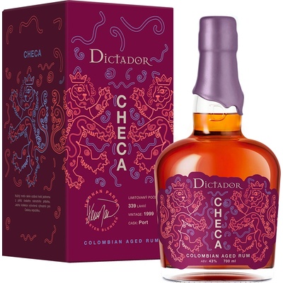 Dictador Checaion 43% 0,7 l (čistá fľaša)