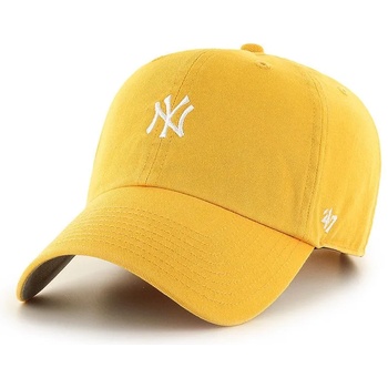 47 brand Шапка 47 brand New York Yankees в жълто с апликация (B.BSRNR17GWS.YG)