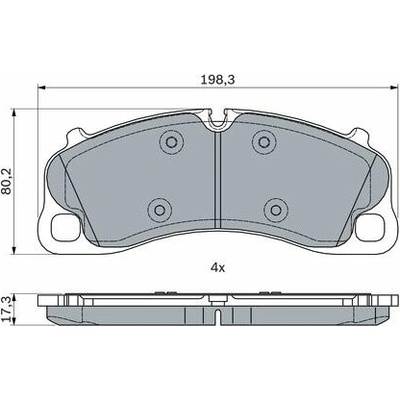 BOSCH Sada brzdových doštičiek 0 986 494 788