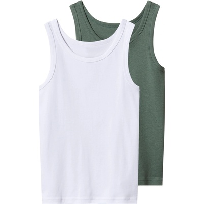 esmara chlapecký nátělník 2 kusy bílá/zelená – Zbozi.Blesk.cz