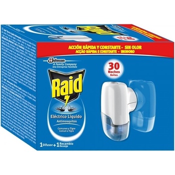 Raid elektrický tekutý strojček + náhradná náplň 30 nocí