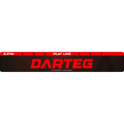 Darteg samolepiaca odhodová čiara, čierna
