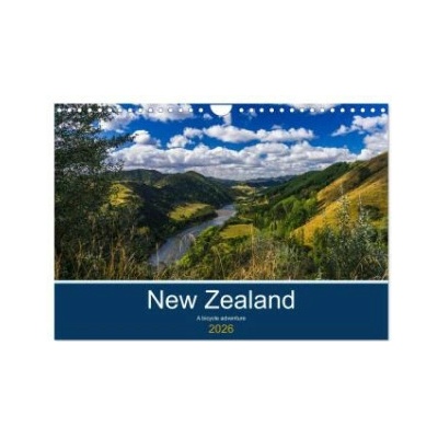 New Zealand A bicycle adventure Wall DIN A4 landscape CALVENDO 12 Month Wall 2026