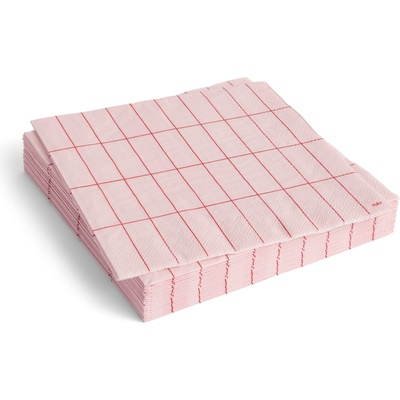 Hay Pattern Салфетки 40 x 40 см, светлорозова карирана, 20 бр (AE732-E140-AU23)