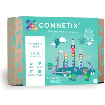 CONNETIX CONNETIX® Пастел Ball Run Pack магнитна строителна играчка 106 бр