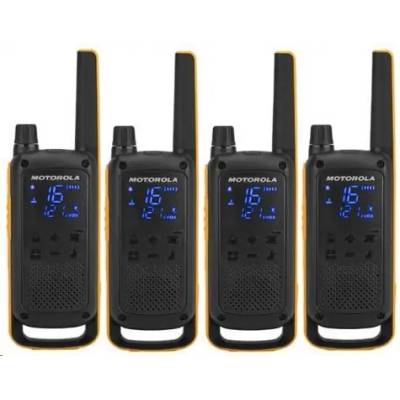 Motorola TLKR T82 Extreme QuadPack / 4x vysílačka / LCD / dosah 10km / 16 kanálů + 121 kódů (B8P00810YDEMAQ)