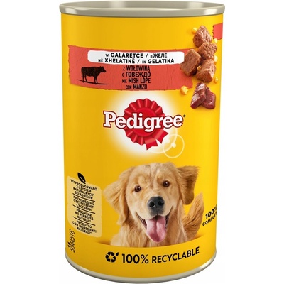Pedigree Adult s hovädzím mäsom v želé 1200 g