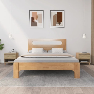 vidaXL Нощни масички, 2 бр, сонома дъб, 50x46x50 см, инженерно дърво (819539)