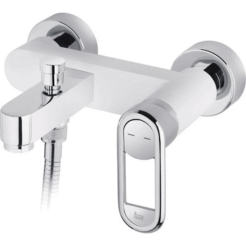 Strohm Teka Смесител за баня, за вана/душ, бял NEXOS (Б.198.ХРБЯ)