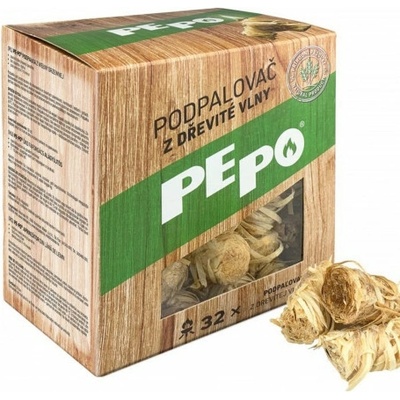 Pevný podpalovač PE-PO z drevenej vlny 32ks