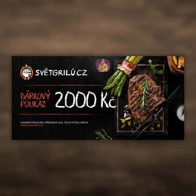 Svět grilů Dárkový poukaz 2000 Kč