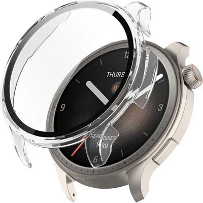 PROTEMIO 83360 PC FULL COVER Plastový kryt so sklom pre Amazfit Balance priehľadný